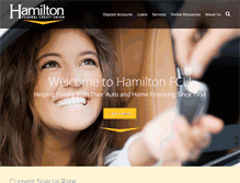 Tablet Screenshot of hamiltonfcu.com